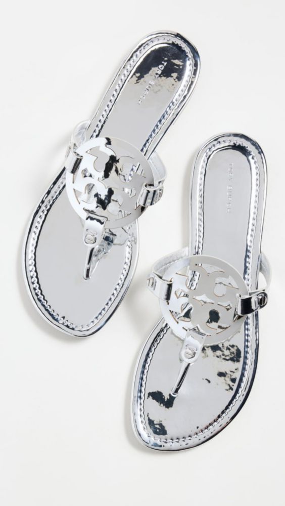Sandalia Tory Burch Miller Argento talla 10 US
