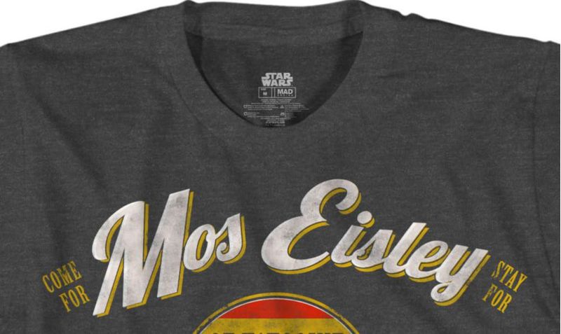 Camiseta STAR WARS XXX-Extra Grande Gris Jaspeado