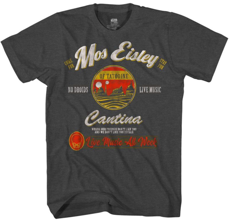 Camiseta STAR WARS XXX-Extra Grande Gris Jaspeado