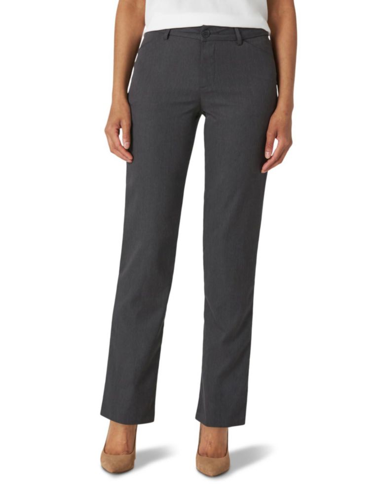 Pantalones Lee Corte Relajado Gris Jaspeado Talla 4