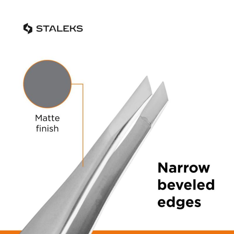 Pinzas STALEKS PRO Expert 20 con puntas inclinadas