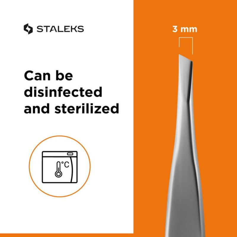 Pinzas STALEKS PRO Expert 20 con puntas inclinadas