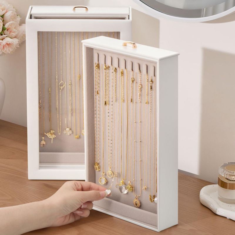 Organizador de Collares Lolalet 20 cm Blanco 4 Capas