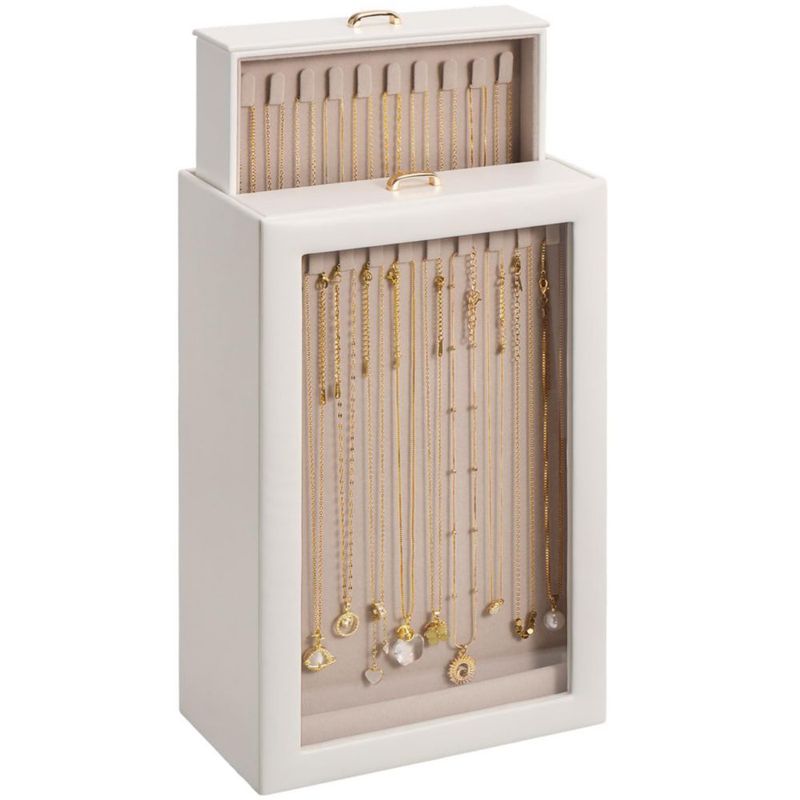 Organizador de Collares Lolalet 20 cm Blanco 4 Capas