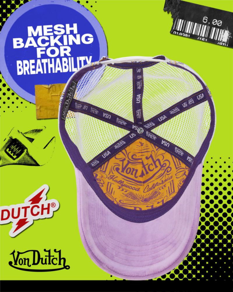 Gorra Von Dutch de Terciopelo Estilo Camionero Snapback Unisex