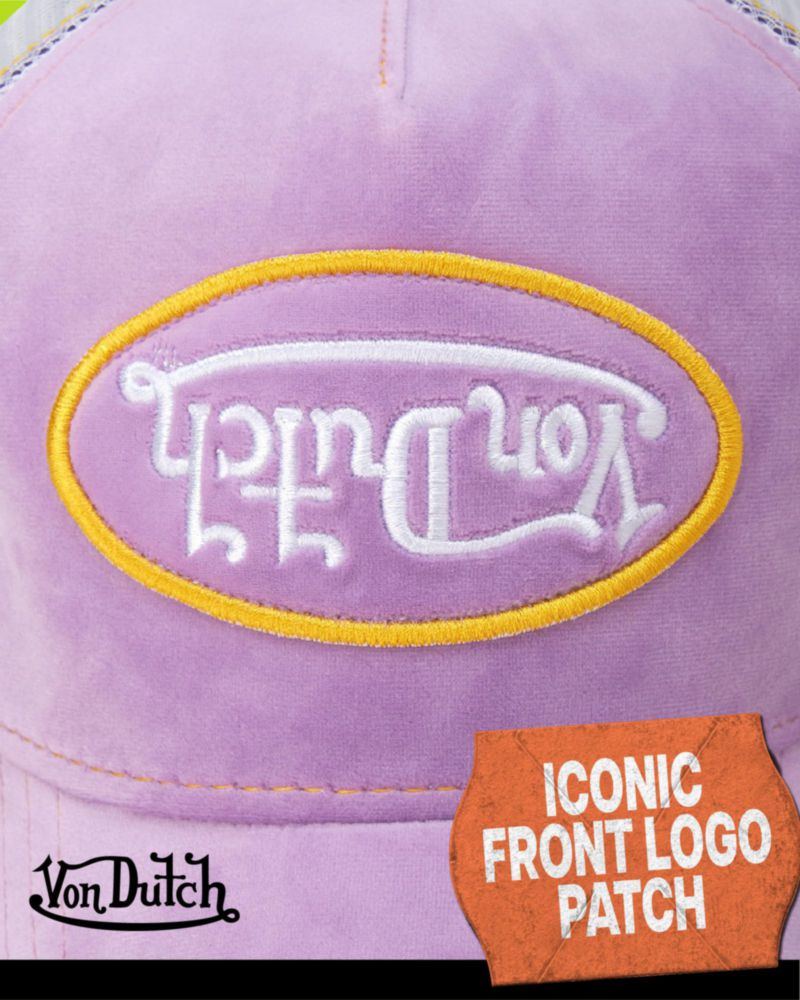 Gorra Von Dutch de Terciopelo Estilo Camionero Snapback Unisex