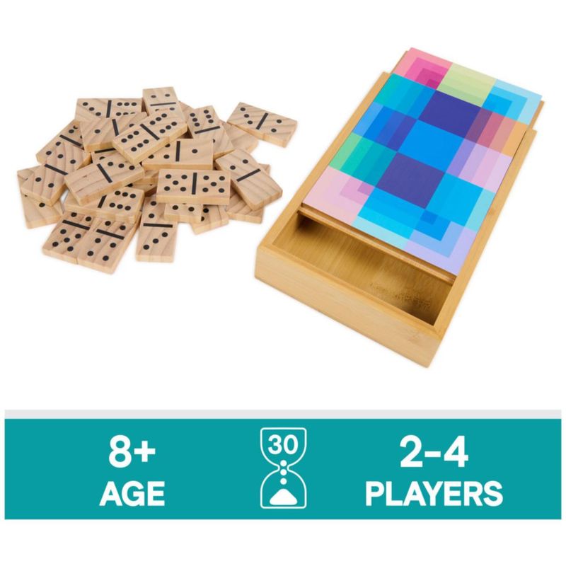 Juego clásico de dominó doble 6 de Spin Master Games