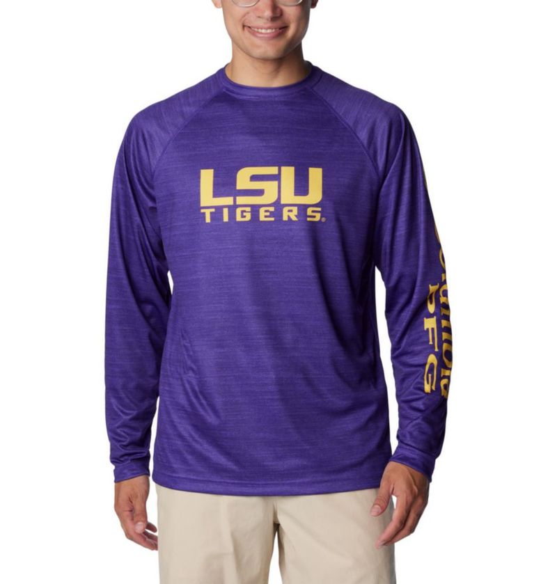 Camisa Columbia Collegiate Tackle Heather de manga larga para hombre