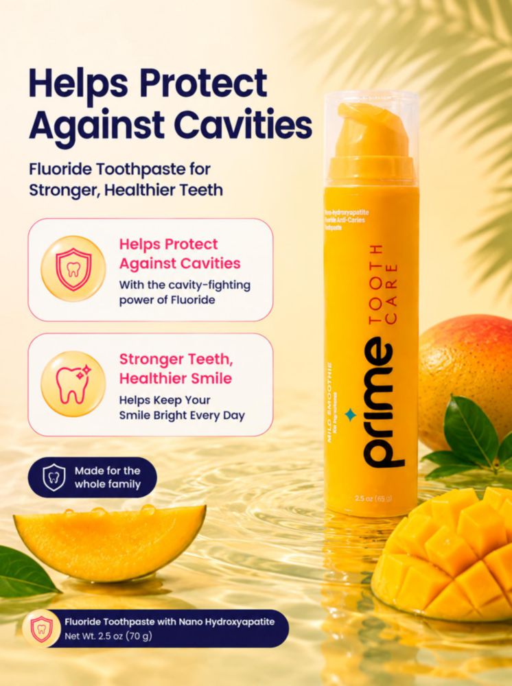 Pasta de dientes Prime Tooth Care 65 ml Mango Smoothie