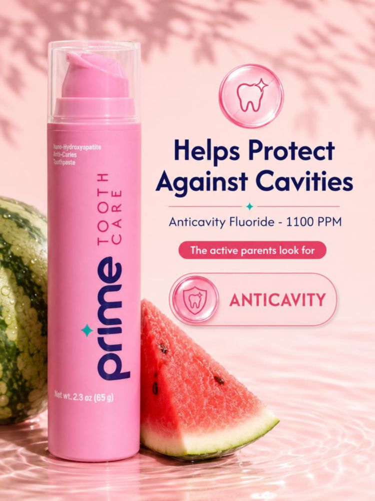 Pasta de dientes Prime Tooth Care 65 ml sabor a sandía