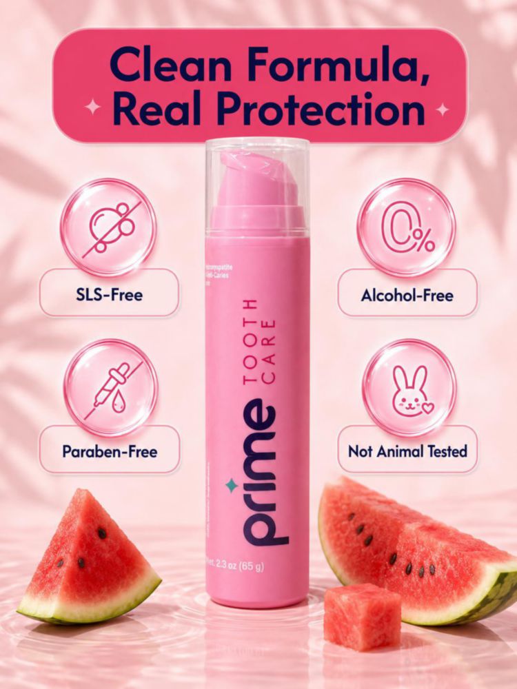 Pasta de dientes Prime Tooth Care 65 ml sabor a sandía
