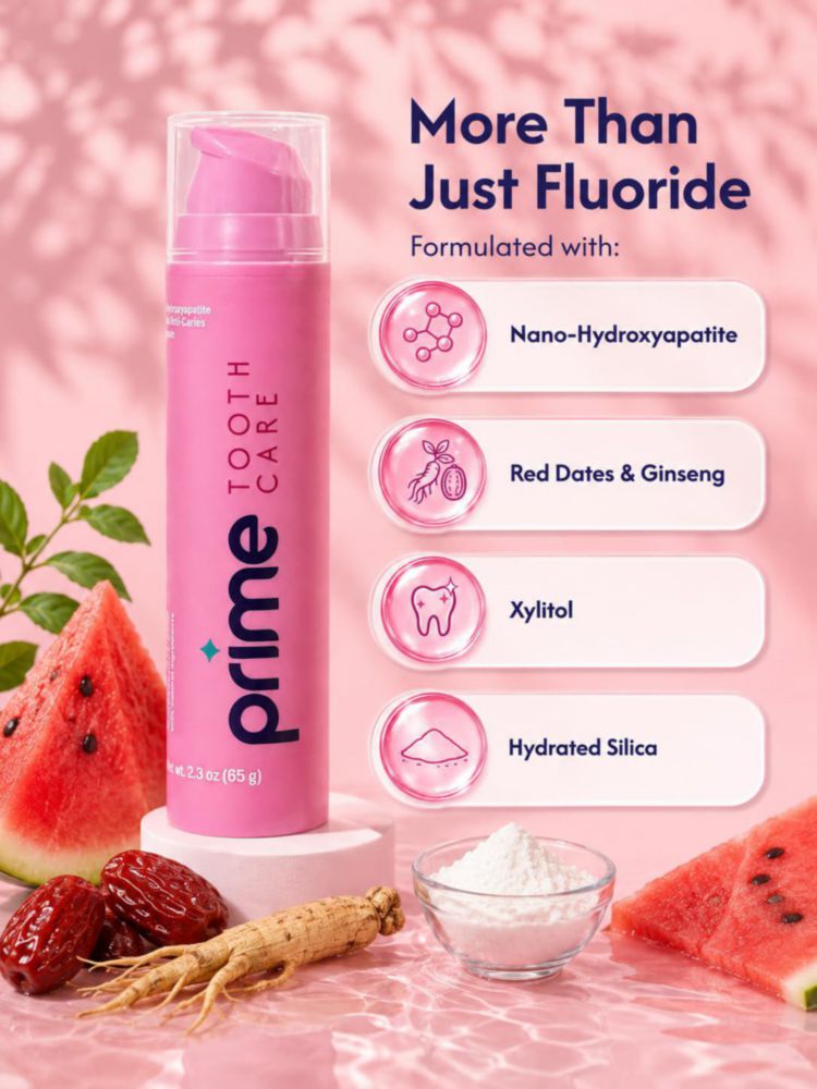 Pasta de dientes Prime Tooth Care 65 ml sabor a sandía