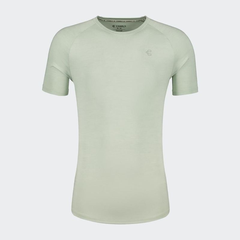 Playera charly running verde claro caballero 5009743