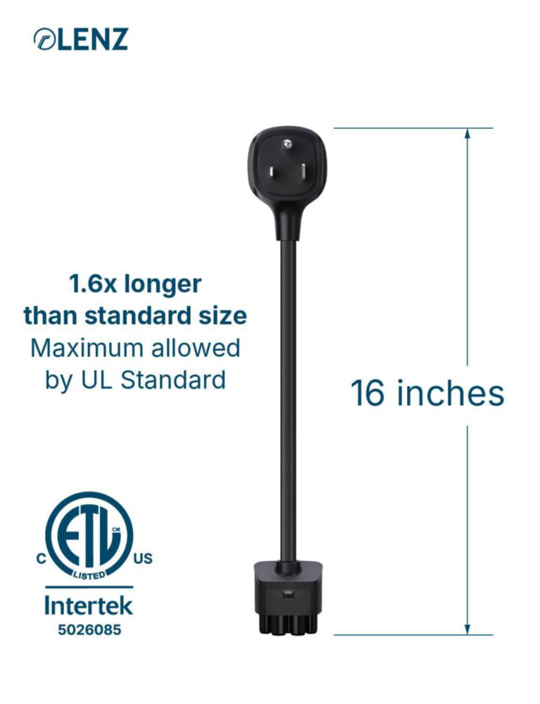 Adaptador LENZ NEMA 6-50 de 16 pulgadas para Tesla Gen 2/3