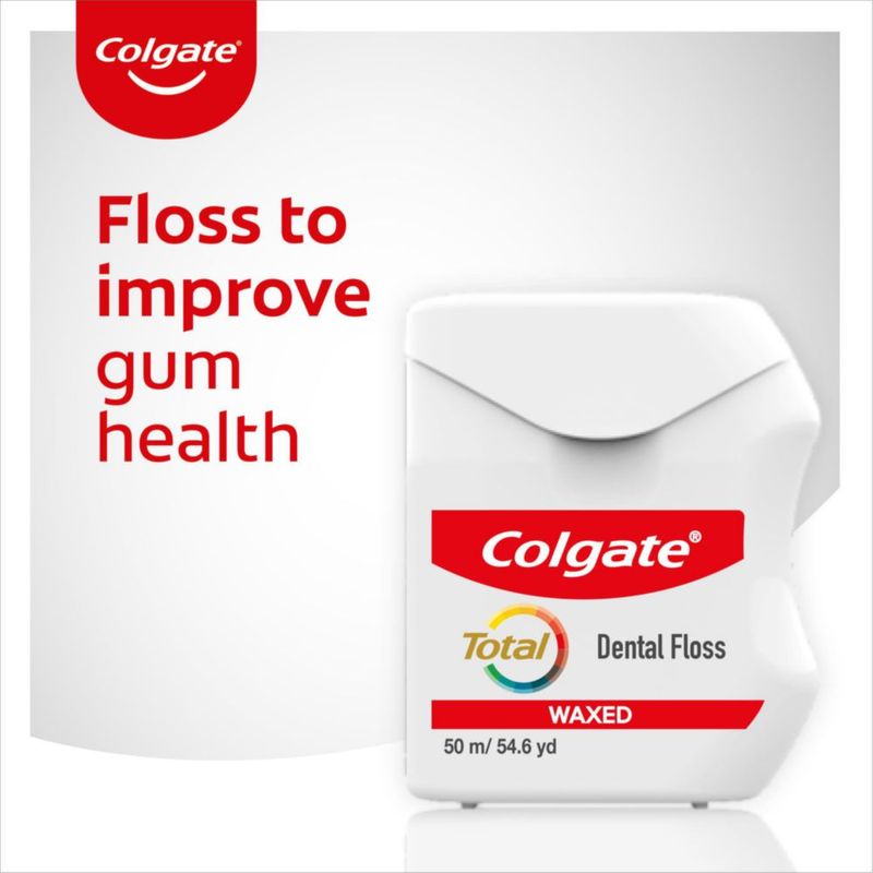 Hilo dental Colgate 25 m encerado para salud de las encías