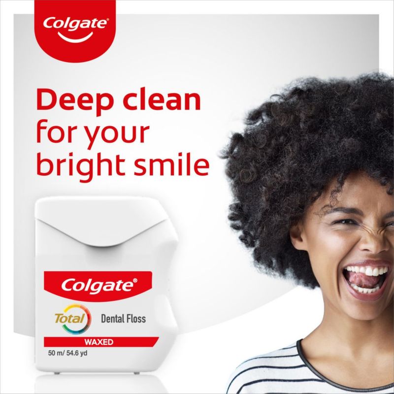 Hilo dental Colgate 25 m encerado para salud de las encías
