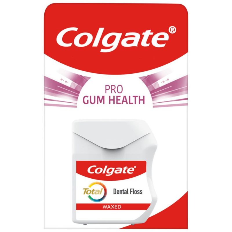 Hilo dental Colgate 25 m encerado para salud de las encías