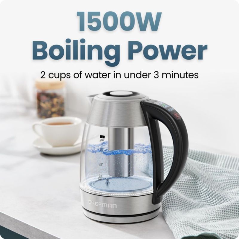 Hervidor Eléctrico Chefman 17 L con Infusor de Té 120 V
