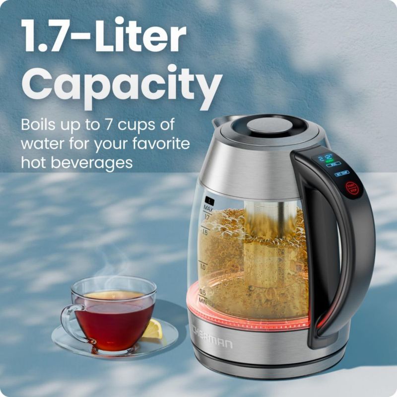 Hervidor Eléctrico Chefman 17 L con Infusor de Té 120 V