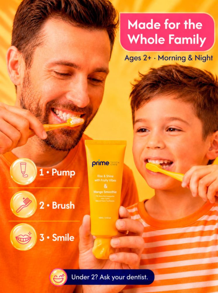 Pasta de dientes Prime Tooth Care 100 g Sabor Mango Smoothie