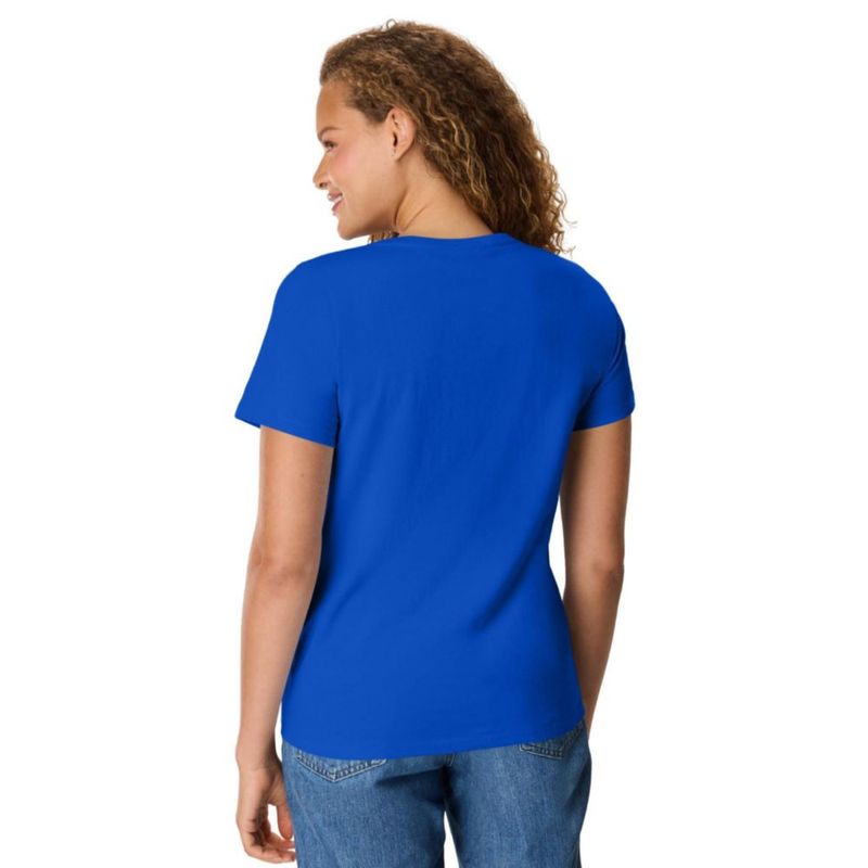 Camiseta Hanes de Cuello en V talla X-Large color Royal profundo (1 unidad)