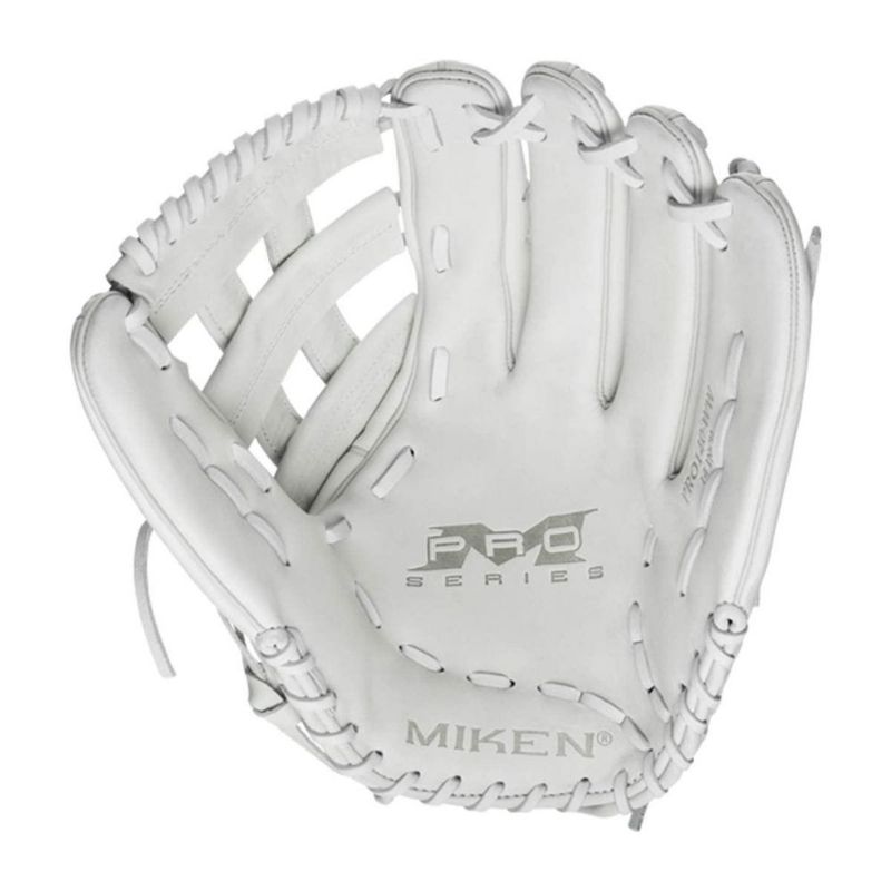 Guante de Fildeo Miken 36 cm Blanco para Lanzador Diestro