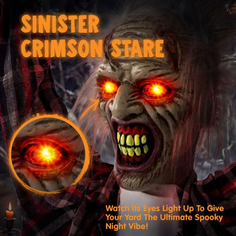 Decoración de Zombie JOYIN 110 cm con Activación por Voz y Movimiento