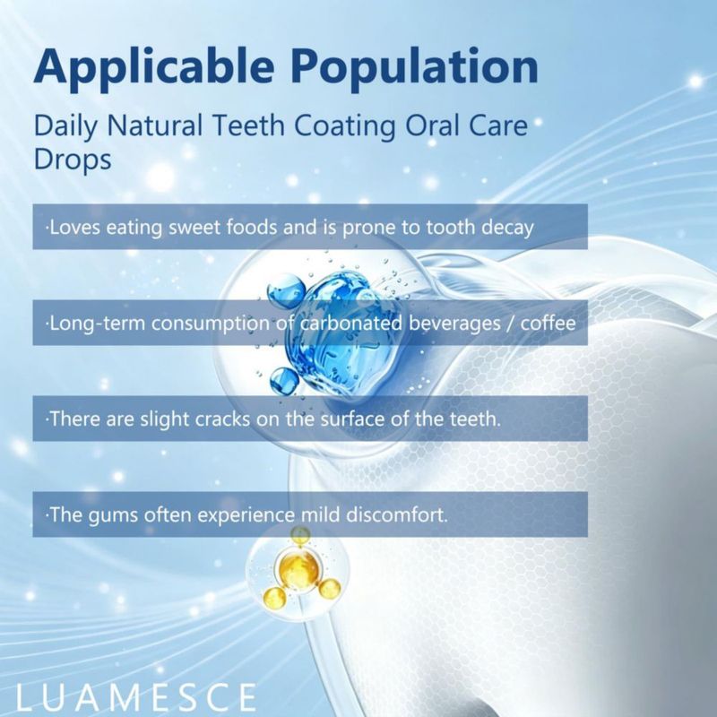 Gotas Dentales LUAMESCE Suero de Esmalte para Alivio de la Sensibilidad