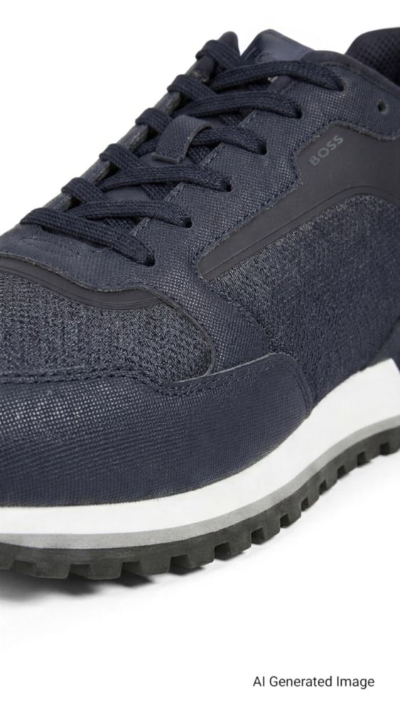 Zapatillas BOSS Parkour Runn Navy Cream talla 10