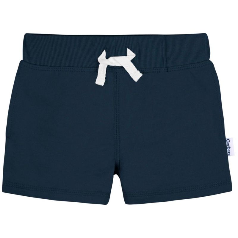 Pantalones cortos Gerber 5T Azul (3 unidades) de punto con cintura elástica