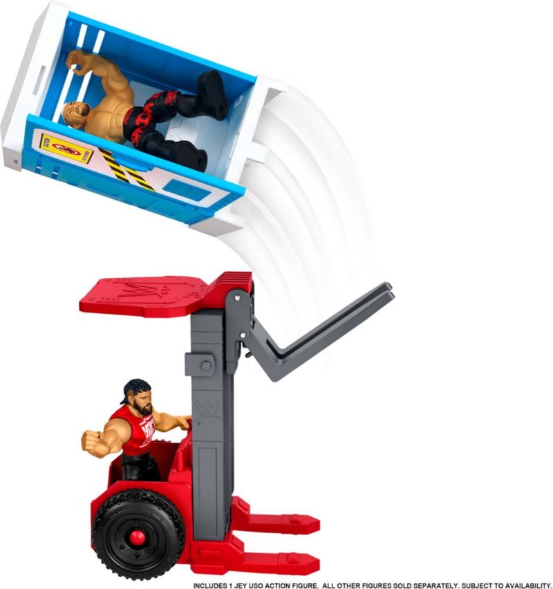 Set de juego de figuras de acción Mattel WWE Knuckle Crunchers