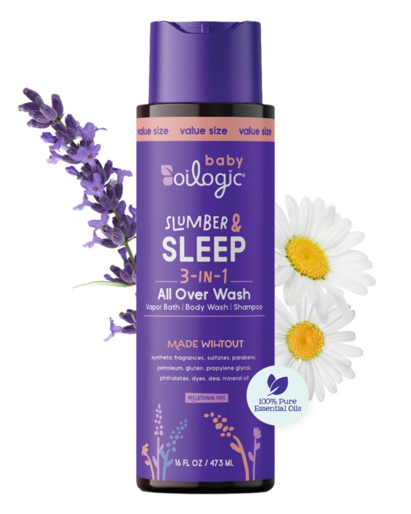 Champú 3 en 1 Oilogic Sleep 473 ml Baño de Vapor para Bebé