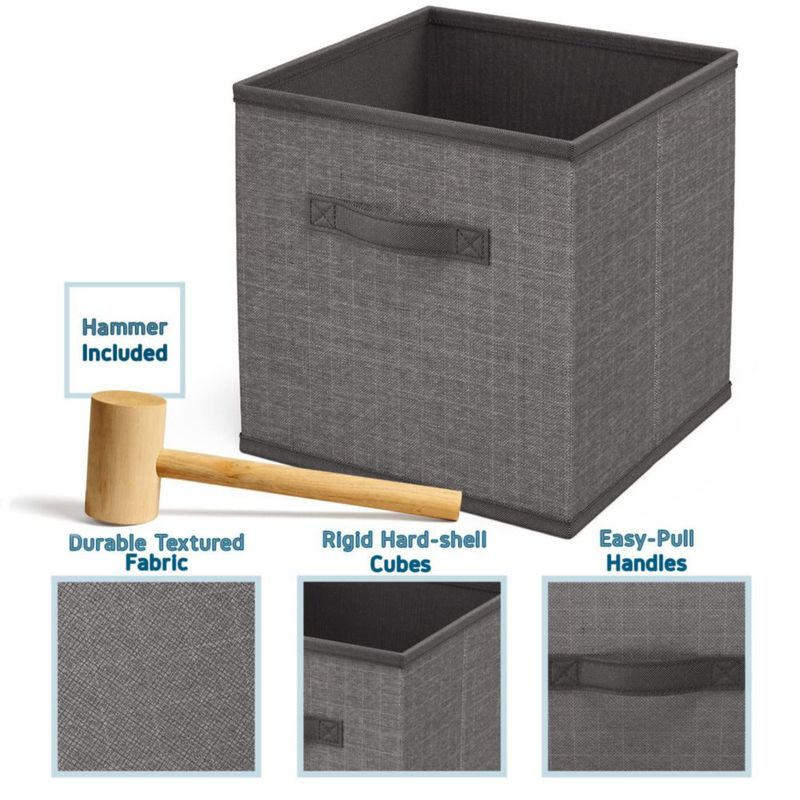 Organizador de Almacenamiento Nestl 91 cm x 30 cm x 43 cm Gris 12 Cubos