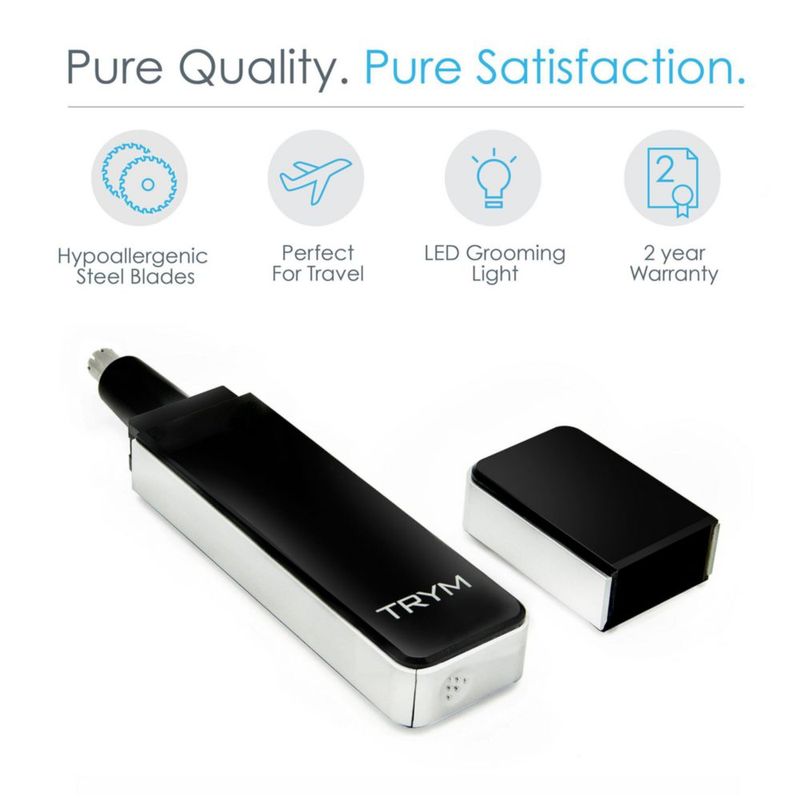 Recortadora de vello nasal y de oreja Pure Enrichment TRYM con luz LED