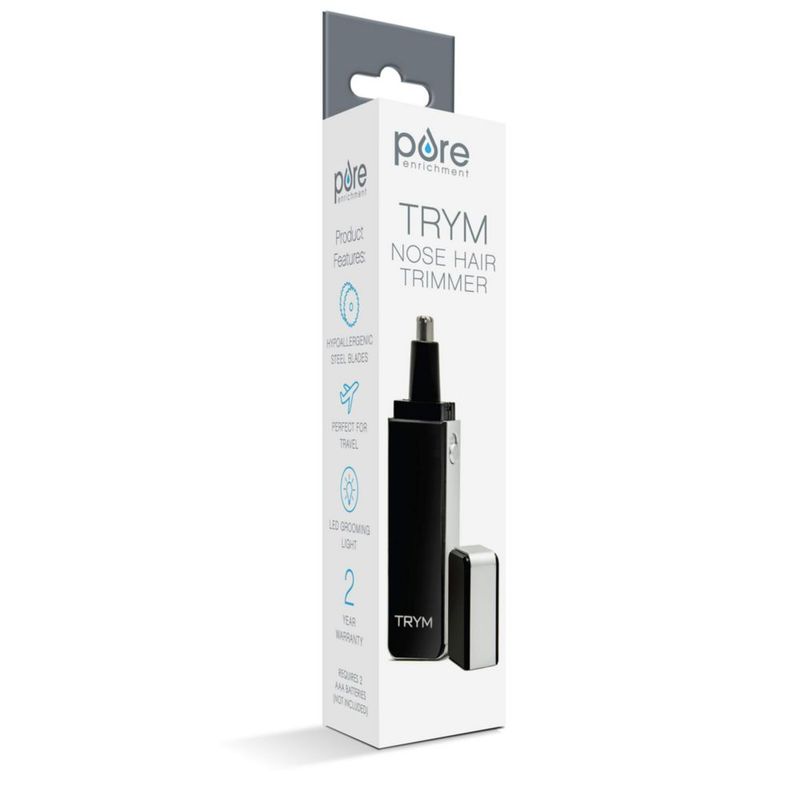 Recortadora de vello nasal y de oreja Pure Enrichment TRYM con luz LED