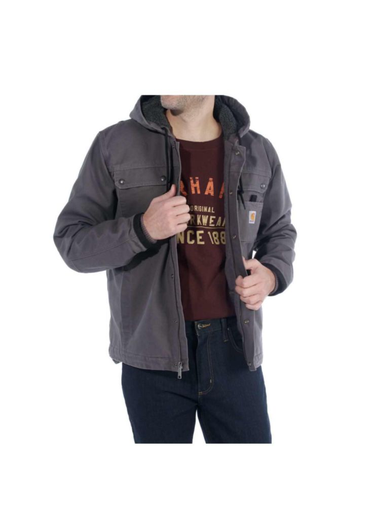 Chaqueta Carhartt Bartlett para hombre color Gravel talla 4X Grande Alta