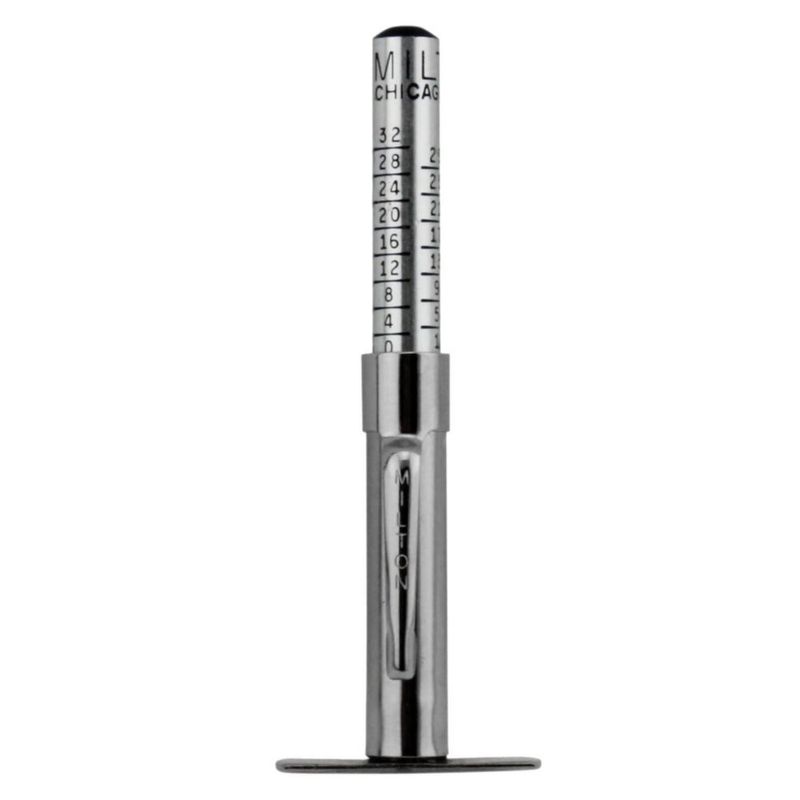 Calibrador de profundidad de la banda de rodadura Milton 448 caja de 10 25 cm