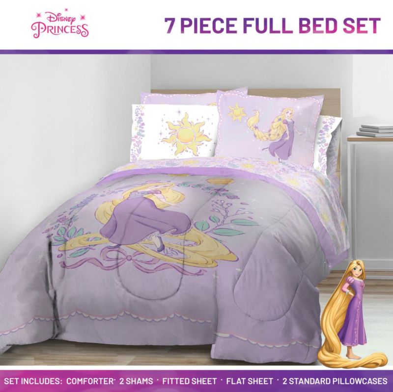 Juego de Cama Jay Franco Full 7 piezas Princesa Disney Morado