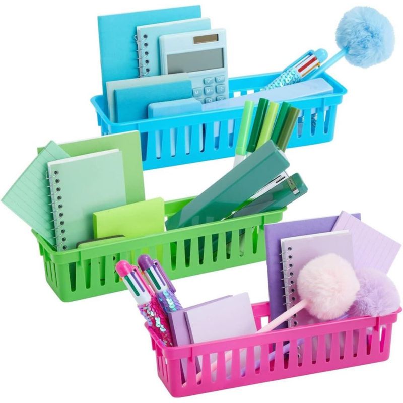 Porta lápices Juvale pack de 24 unidades - Cestas de plástico de 25 cm