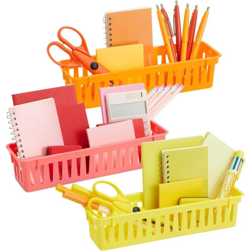 Porta lápices Juvale pack de 24 unidades - Cestas de plástico de 25 cm
