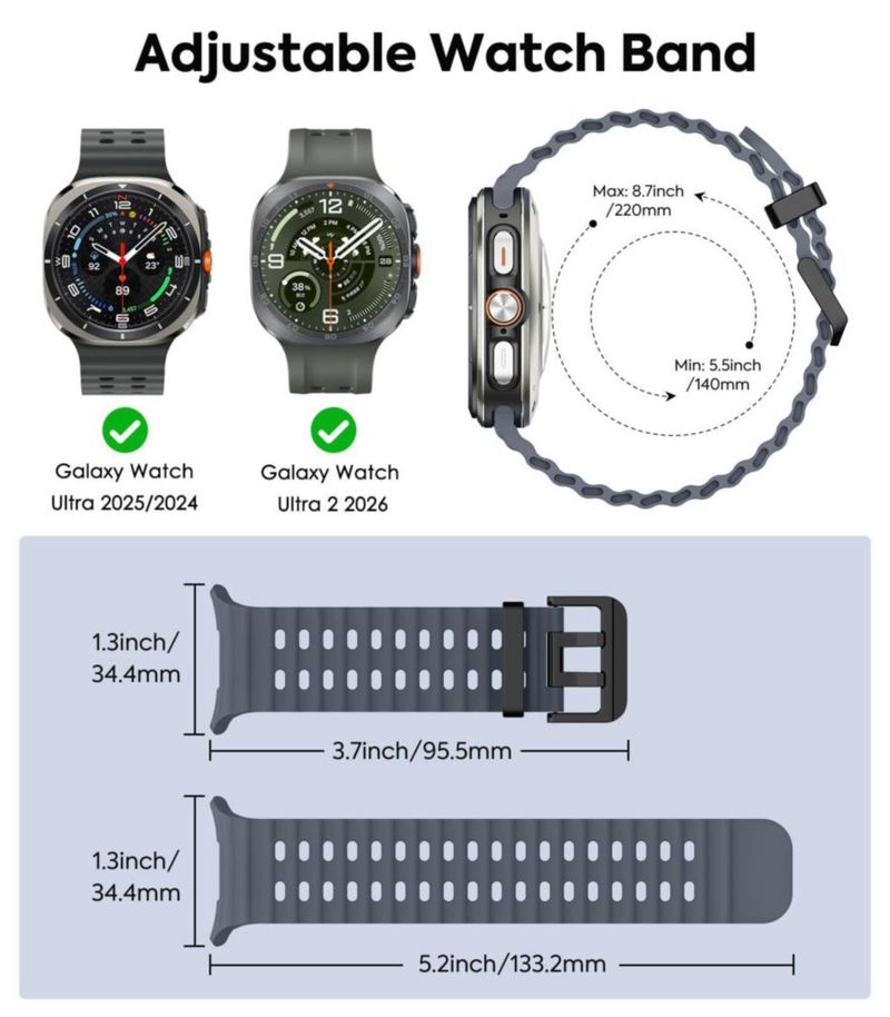 Correa MoKo para Galaxy Watch Ultra 2/1 de 47 mm