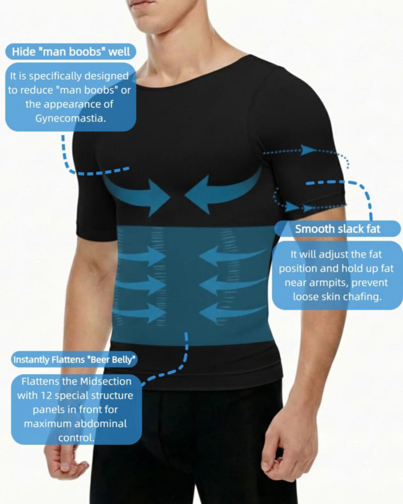 Camiseta de compresión adelgazante de manga corta KOCLES