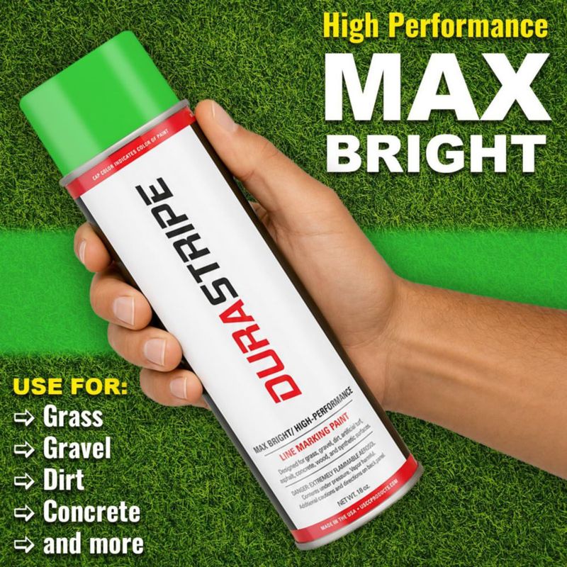 Pintura DuraStripe 12×510 ml Verde Fluorescente (CAJA)