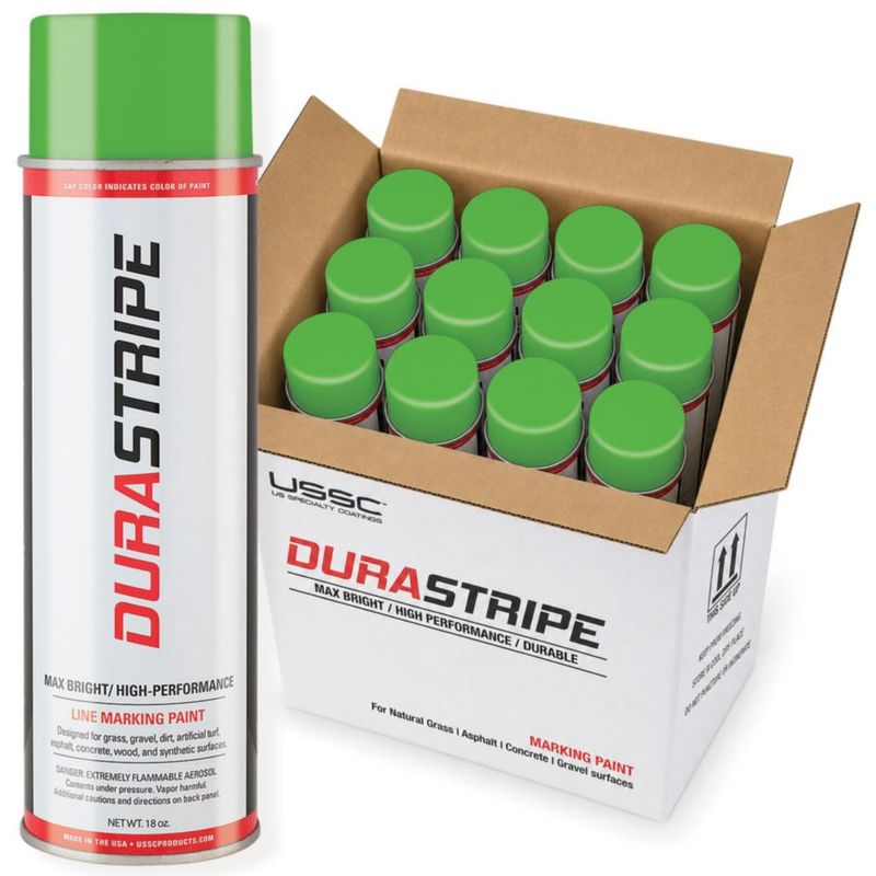 Pintura DuraStripe 12×510 ml Verde Fluorescente (CAJA)