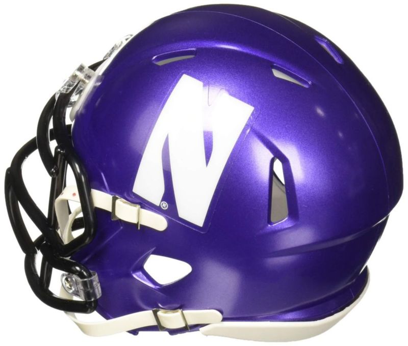 Mini Casco Riddell Northwestern NCAA Speed