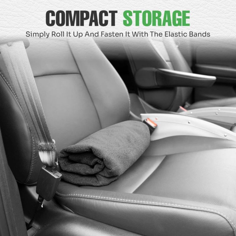 Funda de asiento lebogner 75x142 cm gris paquete de 2 impermeable