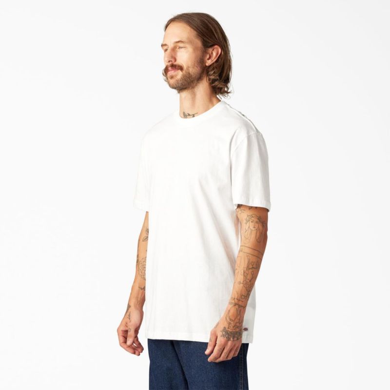 Camiseta Dickies X-Large Blanca Cuello Redondo Manga Corta