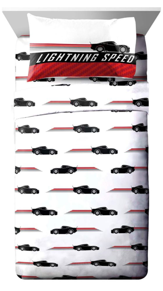 Juego de ropa de cama Jay Franco Full 7 piezas Cars de Disney Pixar McQueen