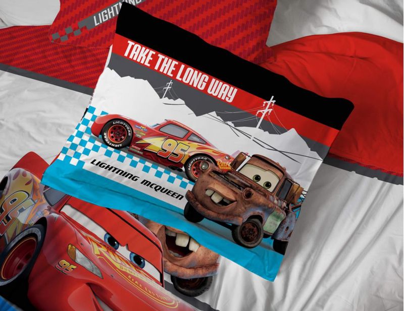 Juego de ropa de cama Jay Franco Full 7 piezas Cars de Disney Pixar McQueen