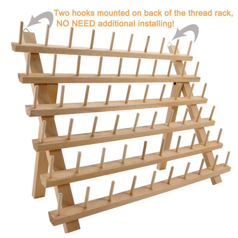 Porta‑hilos de madera New Brothread 4x60 carretes